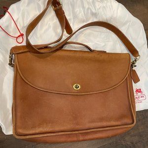 Coach Briefcase British Tan